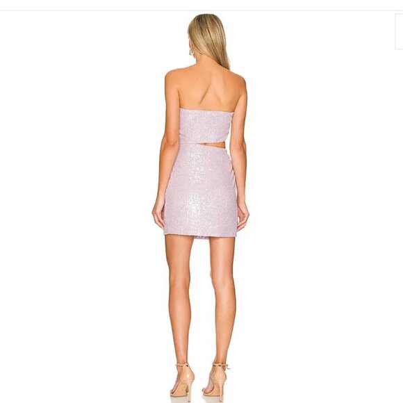 Amanda Uprichard Brinley Sequin Cutout Mini Dress - Picture 4 of 9